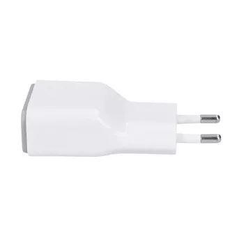 Adaptor de încărcare USB Solight, încărcare rapidă: 1x USB Qualcomm, 5V2A / 9V1.5A / 12V1A, AC 230V, alb-gri