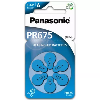 Baterie PANASONIC zinc-aer PR-675 (44) / 6LB AA 1, 2V (Blister 4buc)