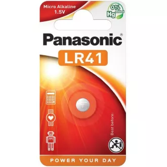 Baterie alcalina MICRO PANASONIC LR-41EL / 1B 1, 5V (Blister 1buc)