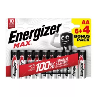Energizer LR6/10 Max AA 6+4 gratuit
