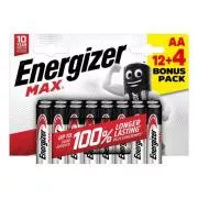 Energizer LR6/16 Max AA 12+4 gratuit
