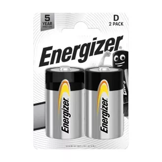 Baterii alcaline Energizer LR20/2 Everyday D, cu o singură celulă, pachet de 2