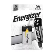 Baterii alcaline Energizer 6LR61 Everyday 9V, pachet de 1