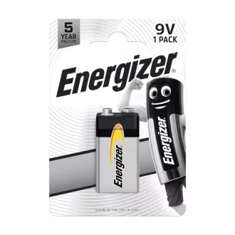 Baterii alcaline Energizer 6LR61 Everyday 9V, pachet de 1