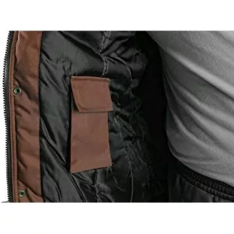 Geaca CXS IRVINE, iarna, barbati, maro-negru, marimea 2XL
