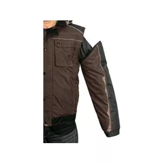 Geaca CXS IRVINE, iarna, barbati, maro-negru, marimea 4XL