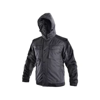 Geaca CXS IRVINE, iarna, barbati, gri-negru, marimea 2XL