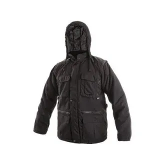 Geaca de iarna barbati GEORGIA, neagra, marimea 2XL Geaca de iarna barbati GEORGIA, neagra, marimea 2XL