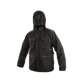 Geaca de iarna barbati GEORGIA, neagra, marimea 3XL Geaca de iarna barbati GEORGIA, neagra, marimea 3XL