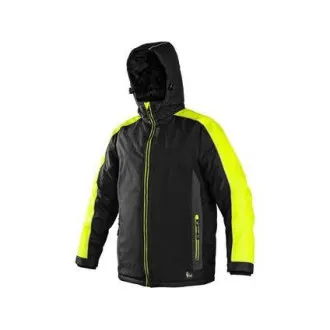 Geacă CXS BRIGHTON, iarnă, bărbătească, negru-galben, mărimea S Geacă CXS BRIGHTON, iarnă, bărbătească, negru-galben, mărimea S