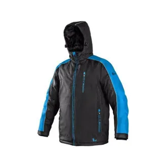 Geacă CXS BRIGHTON, iarnă, bărbătească, negru-albastru, mărimea 3XL Geacă CXS BRIGHTON, iarnă, bărbătească, negru-albastru, mărimea 3XL