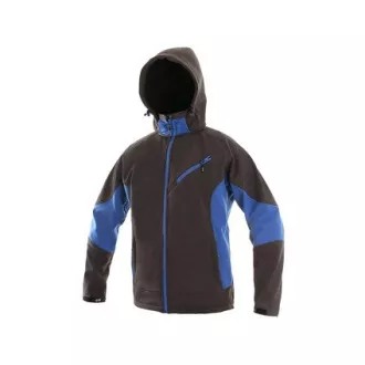 Jachetă softshell pentru bărbați CXS SACRAMENTO, gri-albastru, mărime 2XL Jachetă softshell pentru bărbați CXS SACRAMENTO, gri-albastru, mărime 2XL