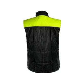 Vesta de iarna pentru barbati SEATTLE, fleece, negru-galben, marimea M