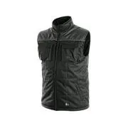 Vestă CXS SEATTLE, bărbătească, iarnă, fleece, negru-gri, mărimea M