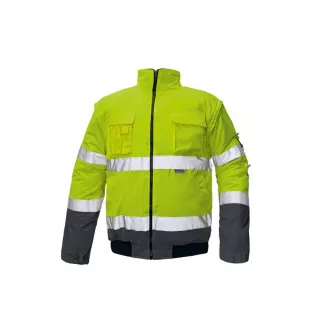 Jacheta pilot CLOVELLY HV galben / bleumarin XS