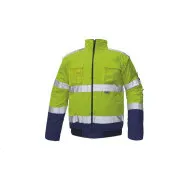 Jacheta pilot CLOVELY HV galben / bleumarin XL