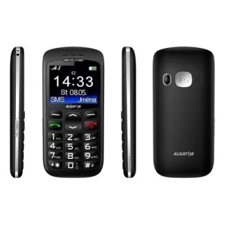 Aligator A670 Senior, negru + suport de încărcare