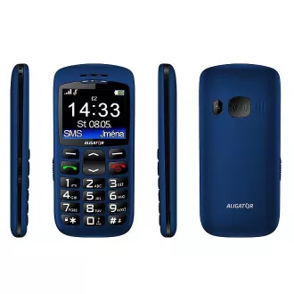 Aligator A670 Senior, albastru + suport de încărcare