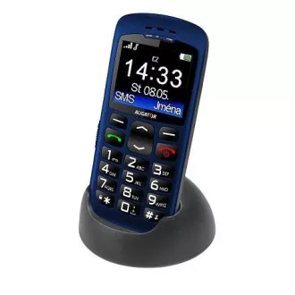 Aligator A670 Senior, albastru + suport de încărcare