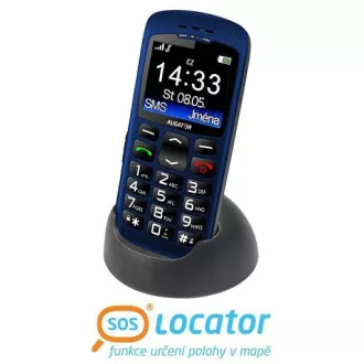 Aligator A670 Senior, albastru + suport de încărcare