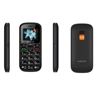 Aligator A321 Senior Dual SIM, gri-negru + suport de încărcare