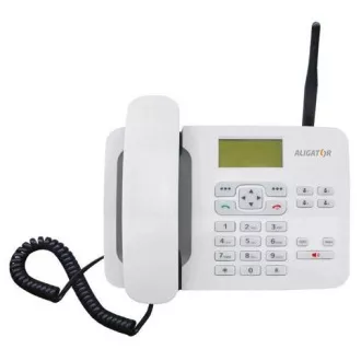Telefon de birou Aligator GSM T100, alb Telefon de birou Aligator GSM T100, alb