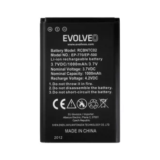 Acumulator original EVOLVEO 1000 mAh pentru EasyPhone FP, FS Acumulator original EVOLVEO 1000 mAh pentru EasyPhone FP, FS