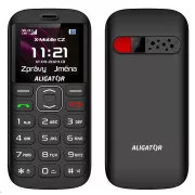 Aligator A720 4G Senior, negru   suport de încărcare