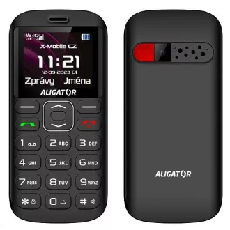 Aligator A720 4G Senior, negru   suport de încărcare