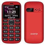 Aligator A720 4G Senior, roșu și negru   suport de încărcare