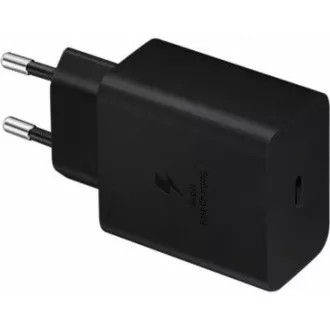 Încărcător de călătorie Samsung EP-T4510XBE, încărcare rapidă 45W, USB-C   cablu de date USB-C, negru