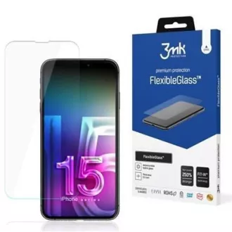 Sticlă hibridă 3mk FlexibleGlass pentru Apple iPhone 15 Plus