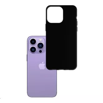 Husă de protecție 3mk mată pentru Apple iPhone 15 Pro, neagră