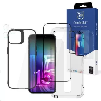Set 3mk Comfort 4 în 1 pentru Apple iPhone 15 Pro