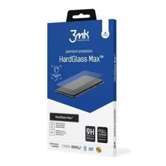 Husa de protecție din sticlă securizată 3mk HardGlass MAX Neagră pentru Apple iPhone 15 Pro Max