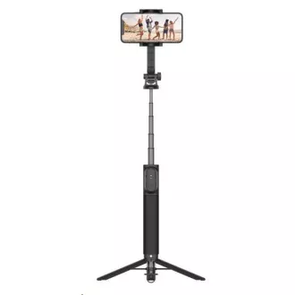 Baston de selfie FIXED cu trepied Snap XL și declanșator wireless, filet de 1/4", negru