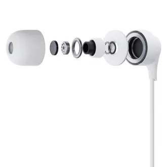 Căști 3mk - Căști cu fir USB-C, albe