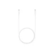 Cablu de date Samsung EP-DX310JWE, USB-C/USB-C, 3A, 1,8 m, alb (vrac)