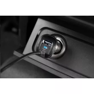 Încărcător auto Aligator Turbo charge, 12/24 V, 2, 4 A, USB-C, 1x ieșire USB, negru