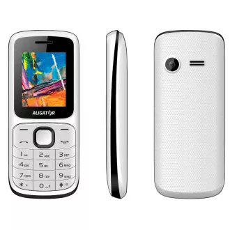 Aligator D210 Dual SIM, alb-negru