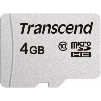 Card MicroSDHC TRANSCEND 4GB 300S, Clasa 10, fără adaptor