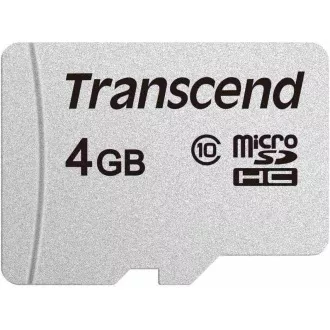 Card MicroSDHC TRANSCEND 4GB 300S, Clasa 10, fără adaptor