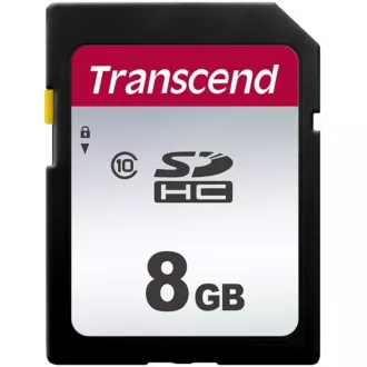 Card SDHC TRANSCEND 8GB 300S, clasa 10 (R: 95 / W: 45 MB / s)
