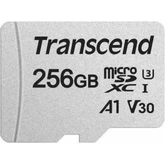Card MicroSDXC TRANSCEND 256GB 300S, UHS-I U3 V30 + adaptor