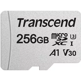 Card MicroSDXC TRANSCEND 256GB 300S, UHS-I U3 V30 + adaptor
