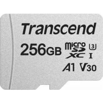 Card MicroSDXC TRANSCEND 256GB 300S, UHS-I U3 V30 + adaptor