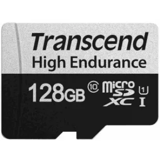 Card MicroSDXC TRANSCEND 128GB 350V, rezistență ridicată