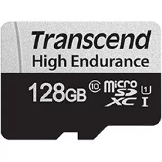 Card MicroSDXC TRANSCEND 128GB 350V, rezistență ridicată