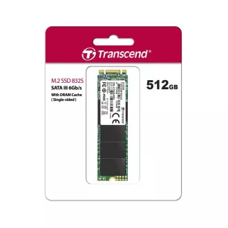 TRANSCEND SSD MTS832S, o singură parte, 512 GB, M.2 2280, cheie SATA B+M, TLC