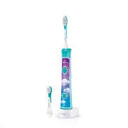 Philips HX6322/04 Sonicare for Kids, periuță de dinți, pentru copii, 62000 oscilații/min, 2 moduri de curățare, Bluetooth, aqua